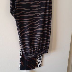 Ladies Animal Print Casual Pants